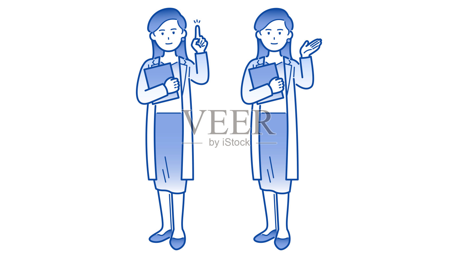 doctor01 /女/站插图插画图片素材