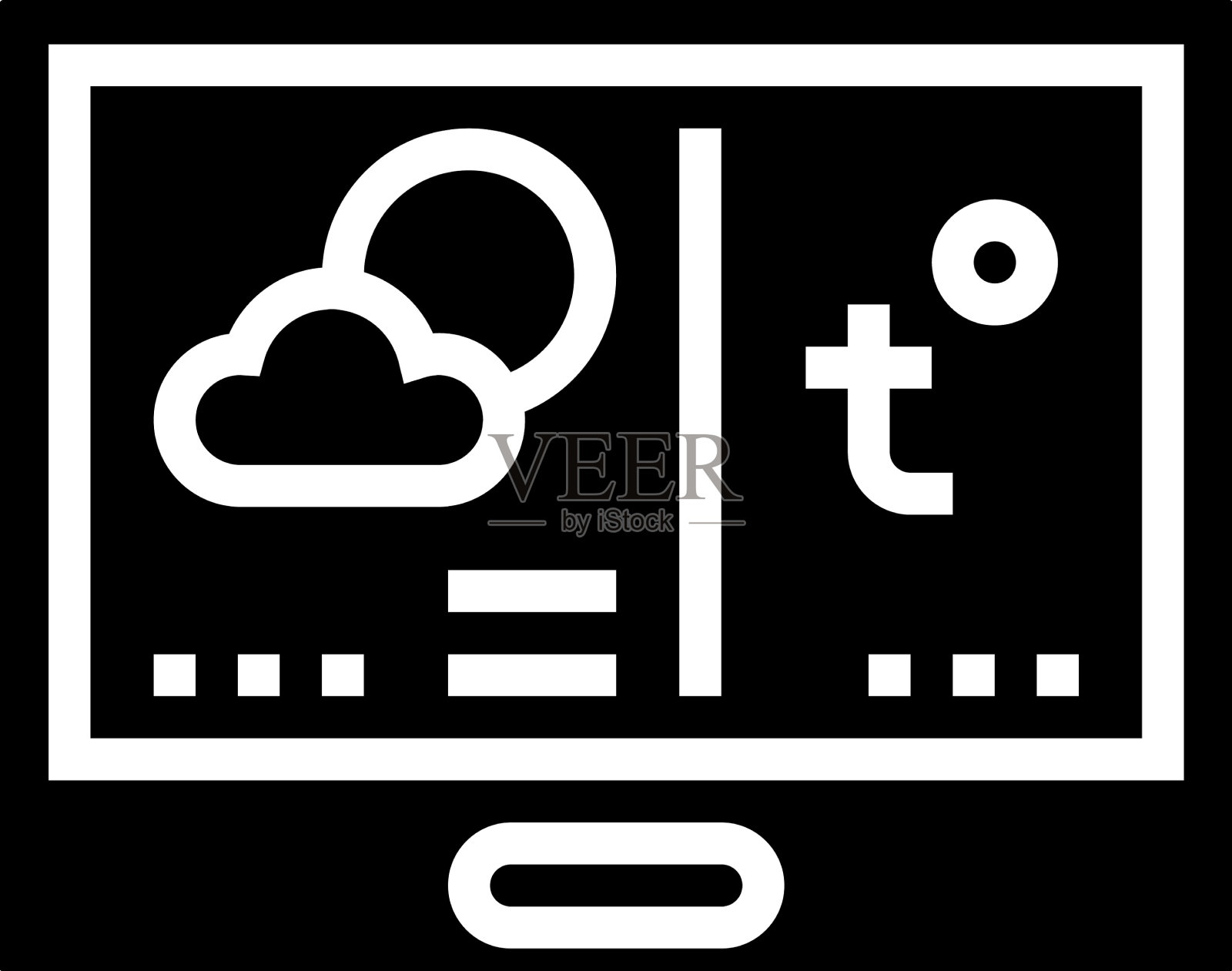 温控器调节系统字形图标图标素材