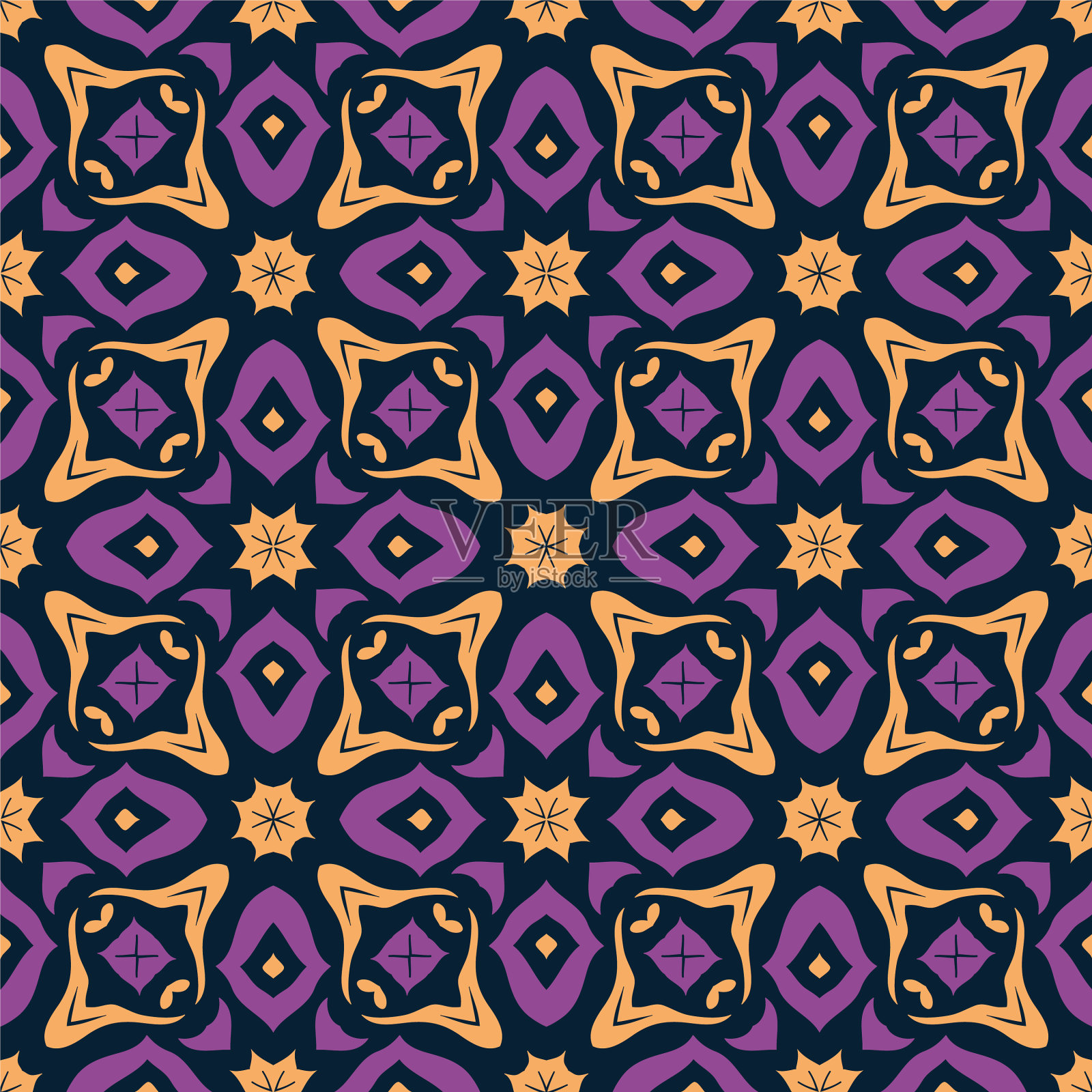 三色图案装饰背景民族插画图片素材