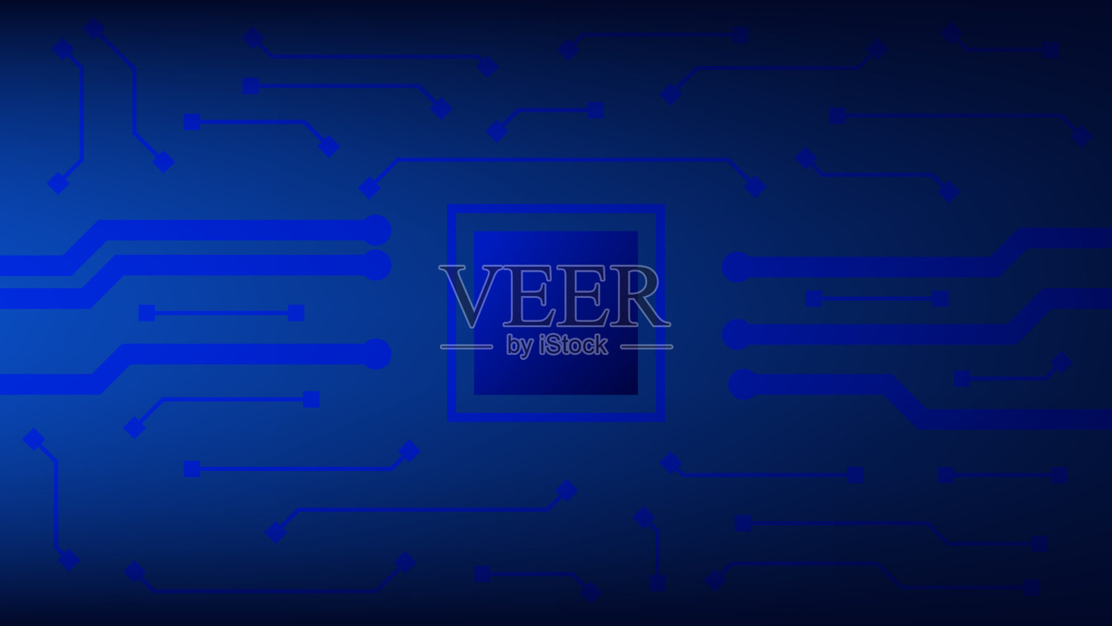 高科技数字电路板的未来背景插画图片素材