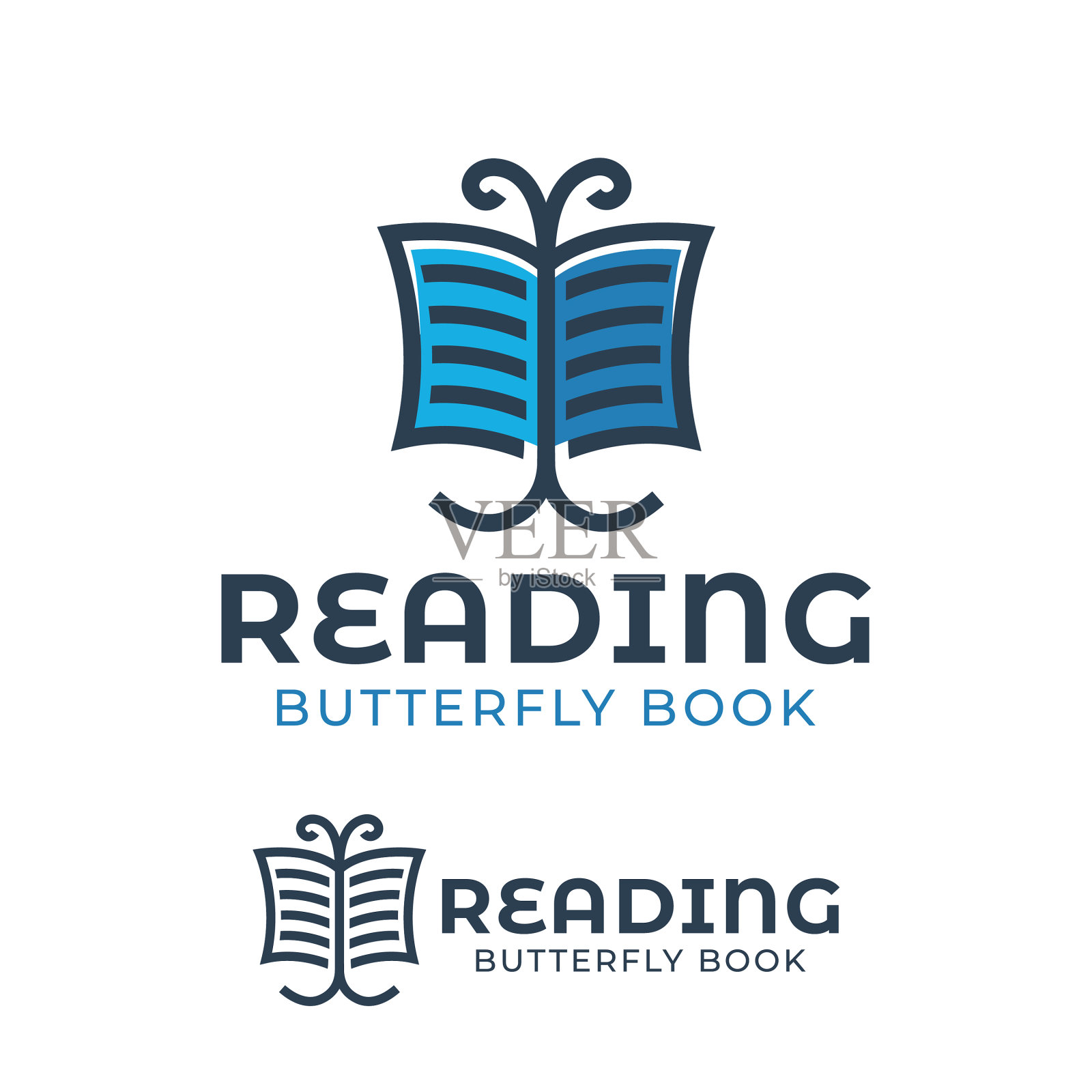 读书与抽象的创意理念插画图片素材