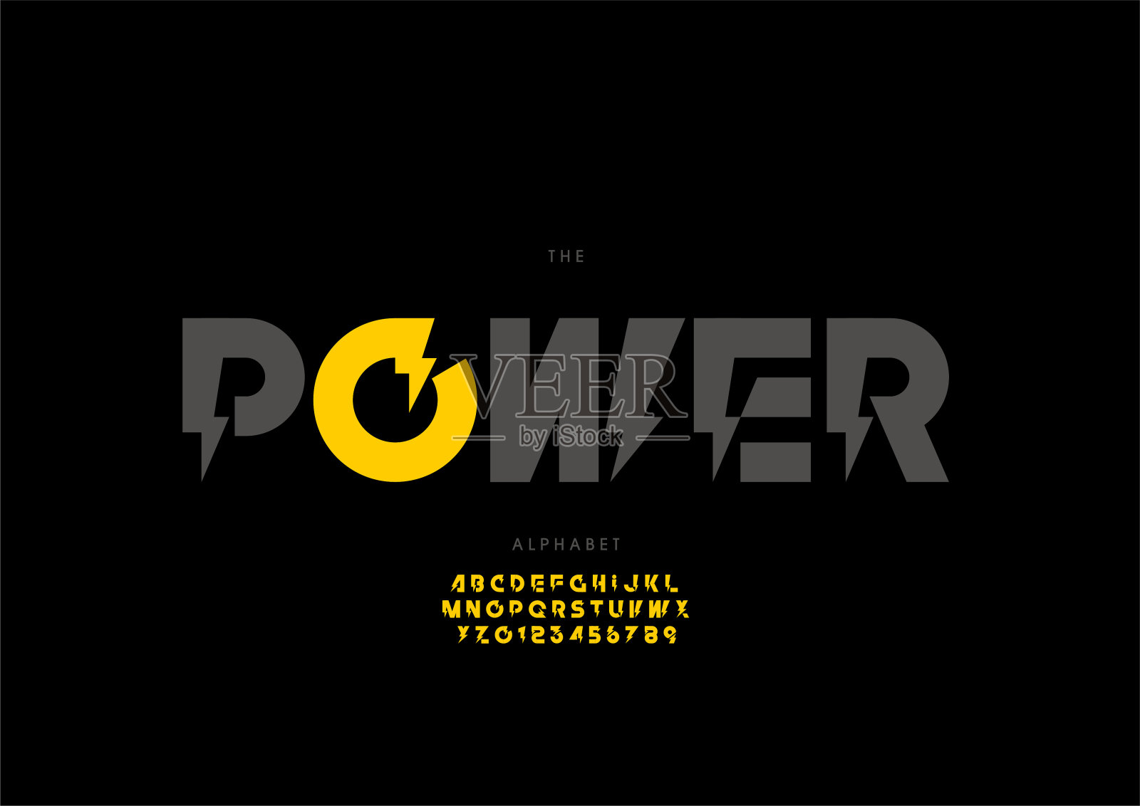 权力的字母插画图片素材