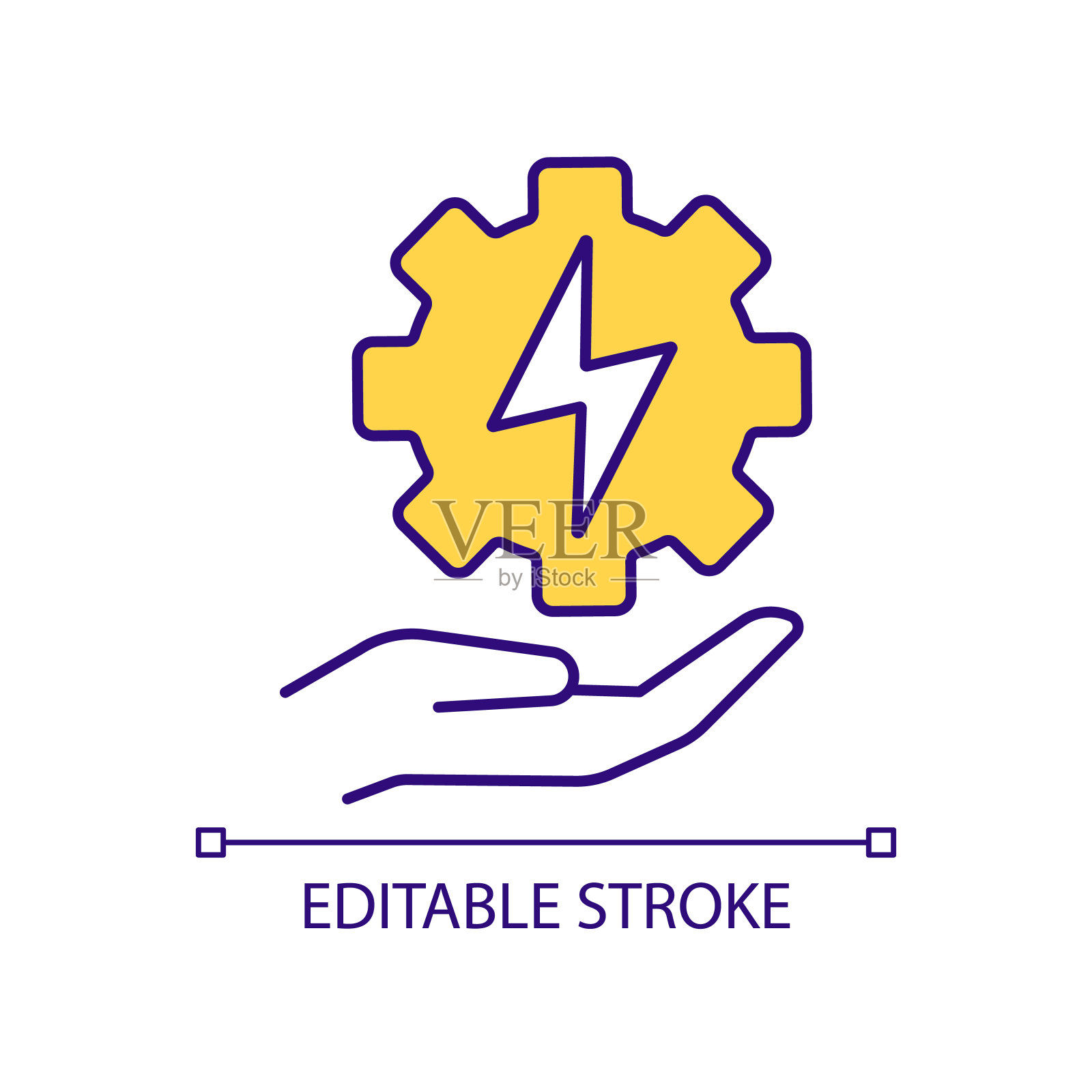 电力行业RGB彩色图标图标素材