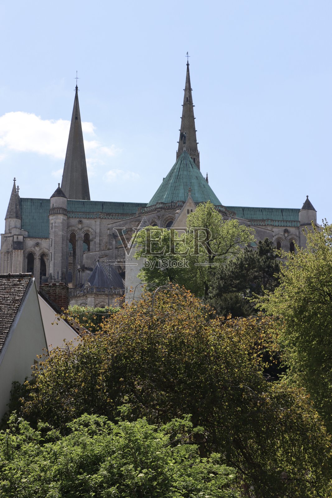 沙特尔大教堂照片摄影图片