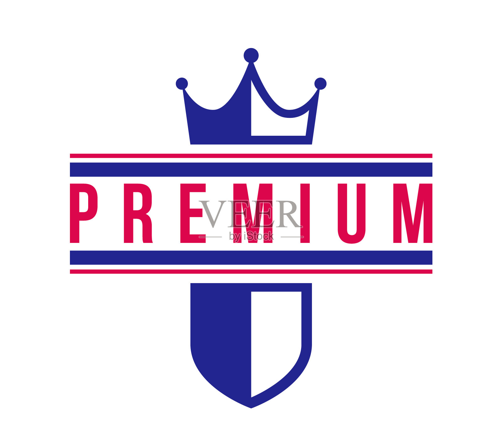 时尚的复古徽章孤立在白色复古插画图片素材