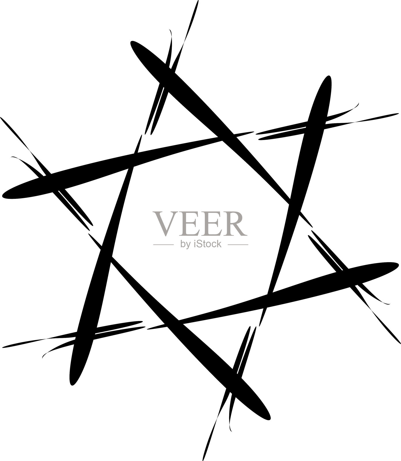 抽象圆形拉伸，非晶非形象化设计元素图片