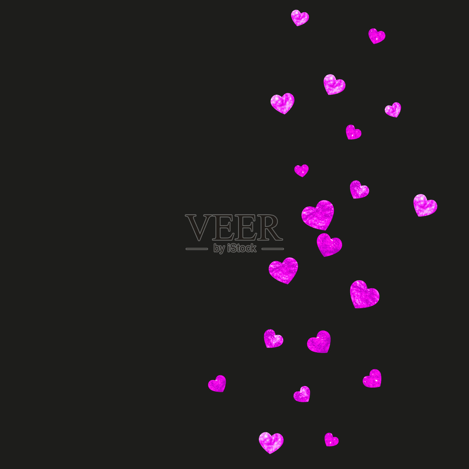 情人节矢量。装饰横幅的女人。弗拉姆号婚礼插画图片素材