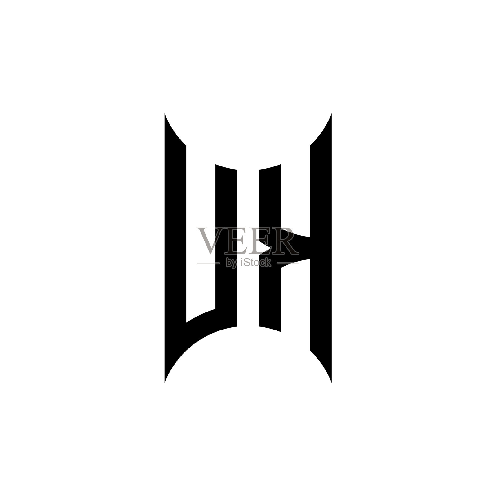 英国标志字母组合设计模板插画图片素材