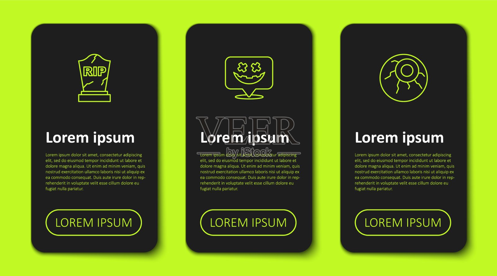 立一行墓碑用rip写着幸福图标素材