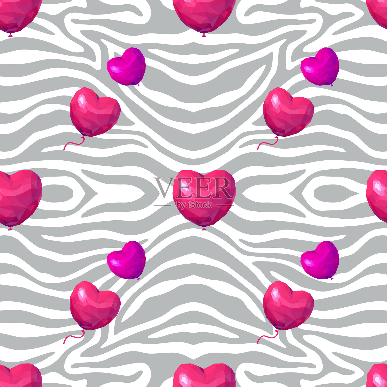 无缝图案与条纹背景和插画图片素材