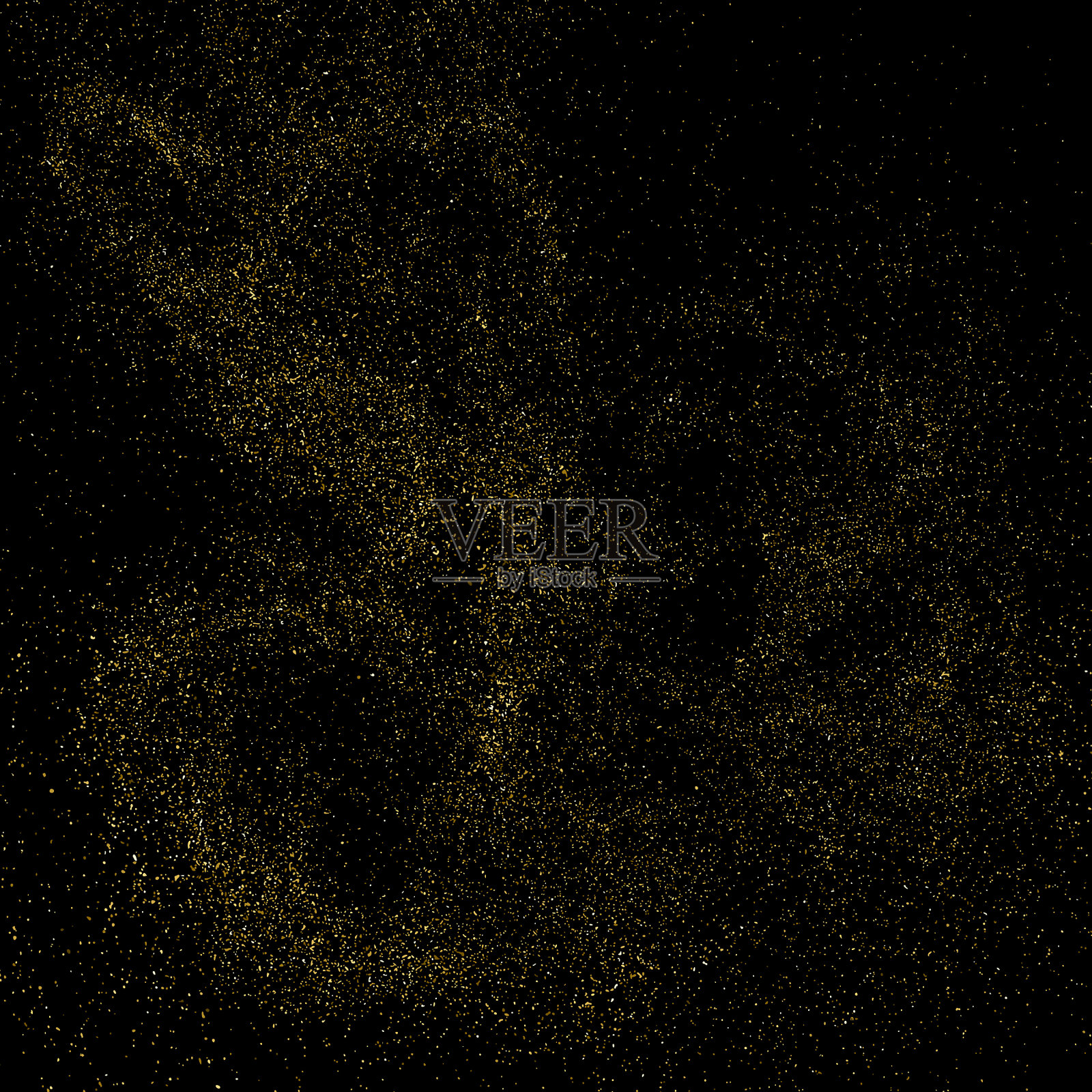 金色的星尘插画图片素材