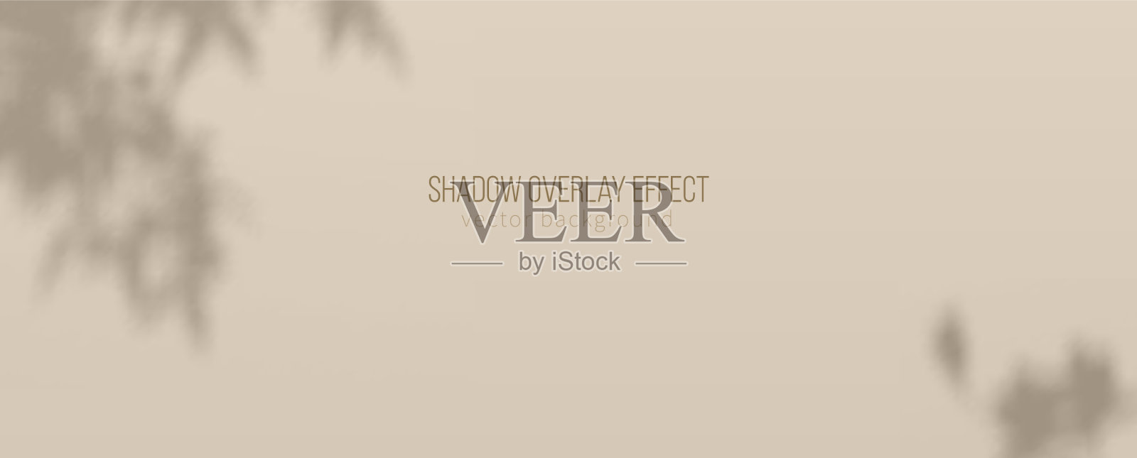 米色背景为产品展示阴影插画图片素材