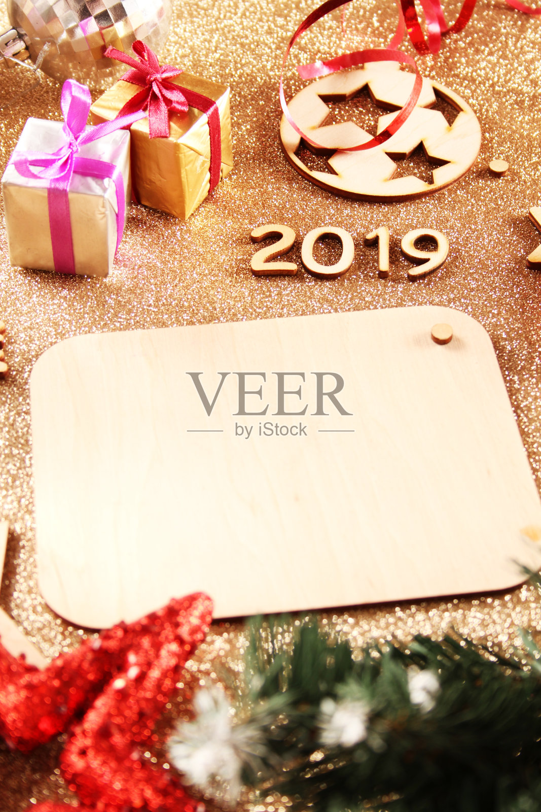 Flatlay背景为新的一年照片摄影图片