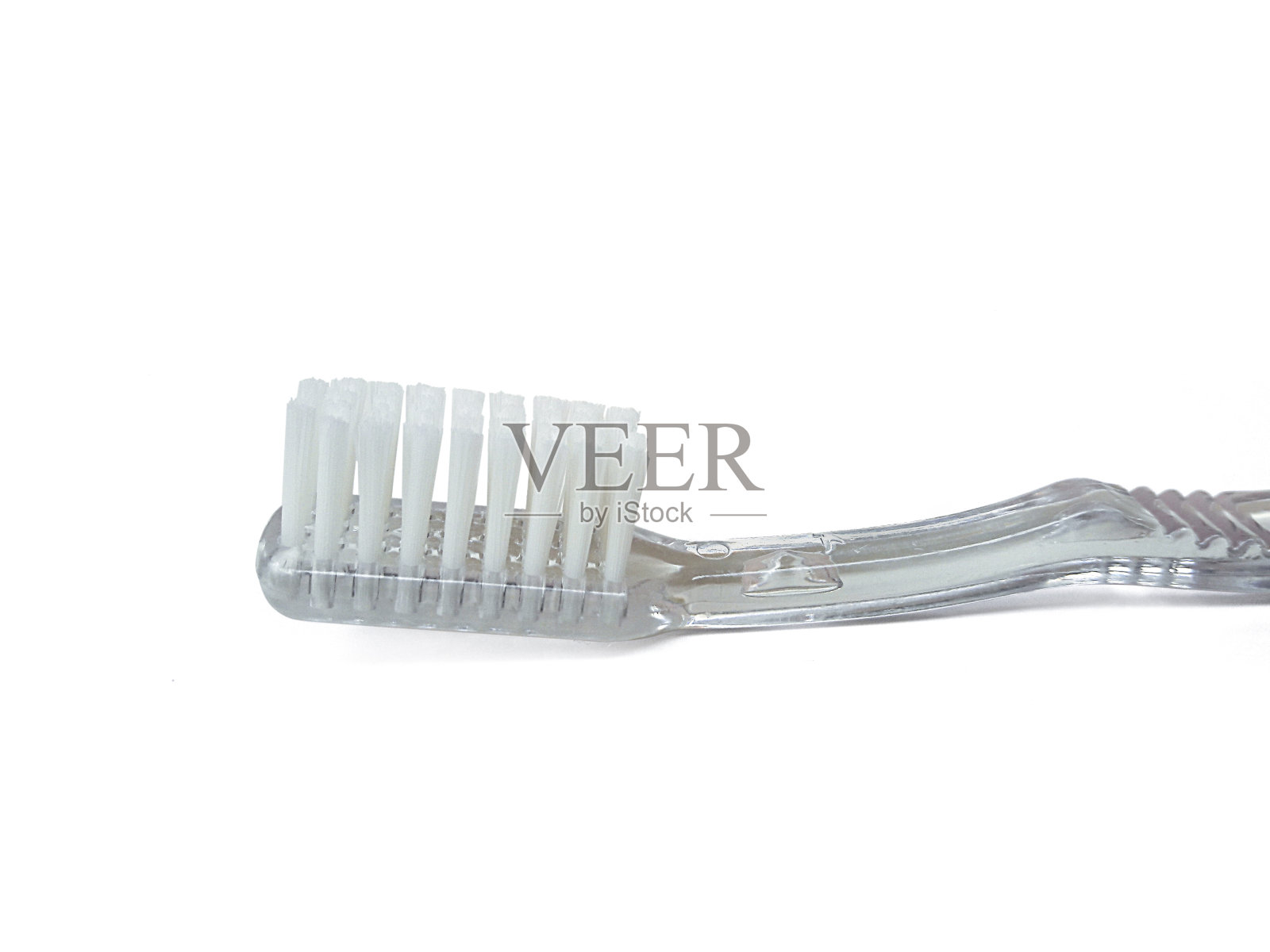 白色背景上孤立的牙刷照片摄影图片