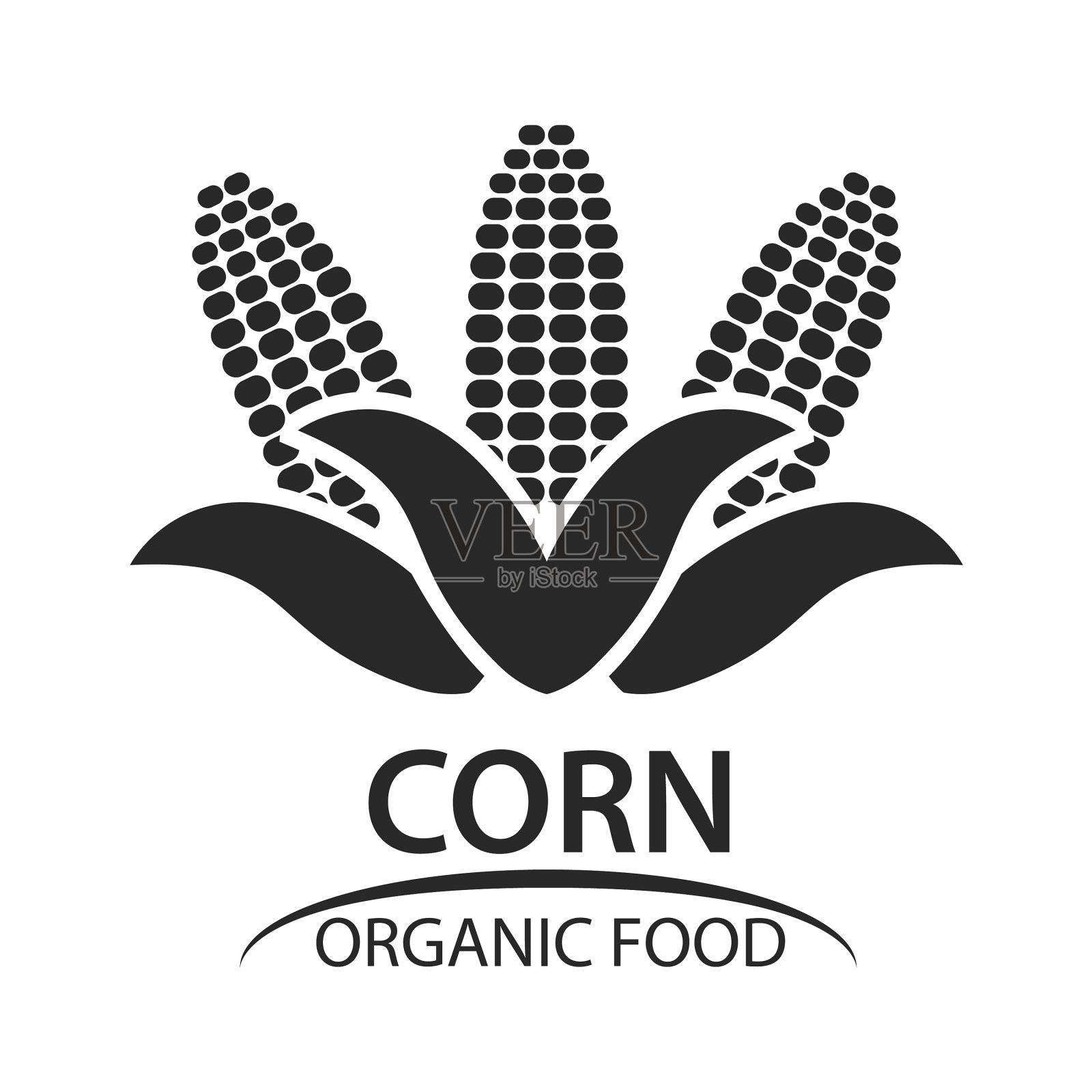 玉米是一种有机食品插画图片素材