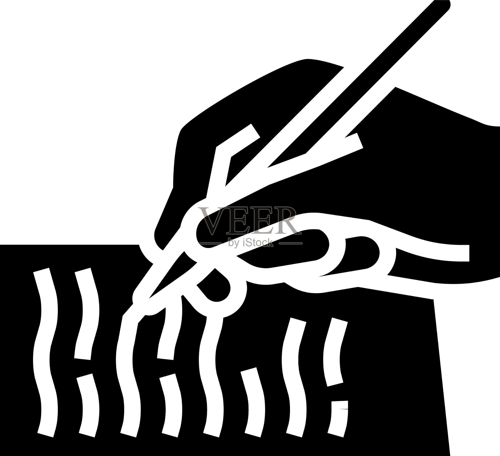 书写字母字形图标设计元素图片