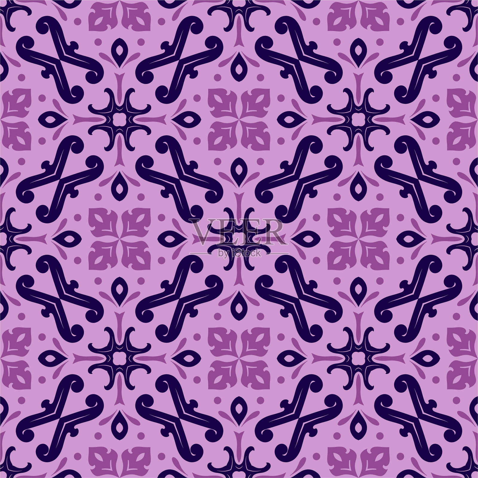 三色图案点缀造型简单插画图片素材