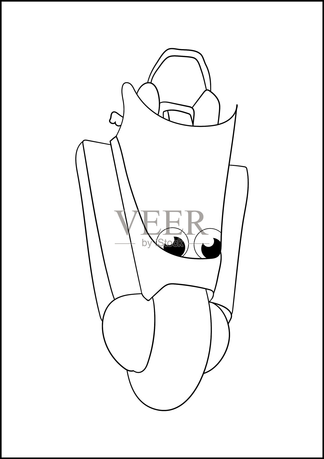儿童彩页-汽车和其他车辆的乐趣插画图片素材