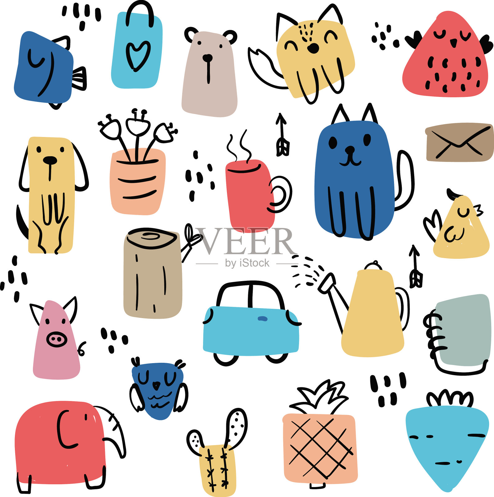 艺术品收藏设计插画图片素材