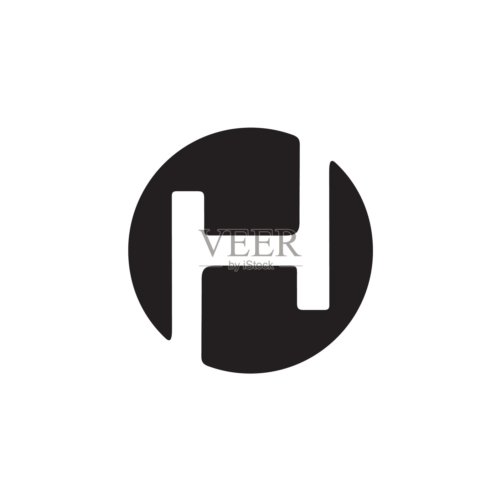 简单的logo首字母设计模板设计元素图片