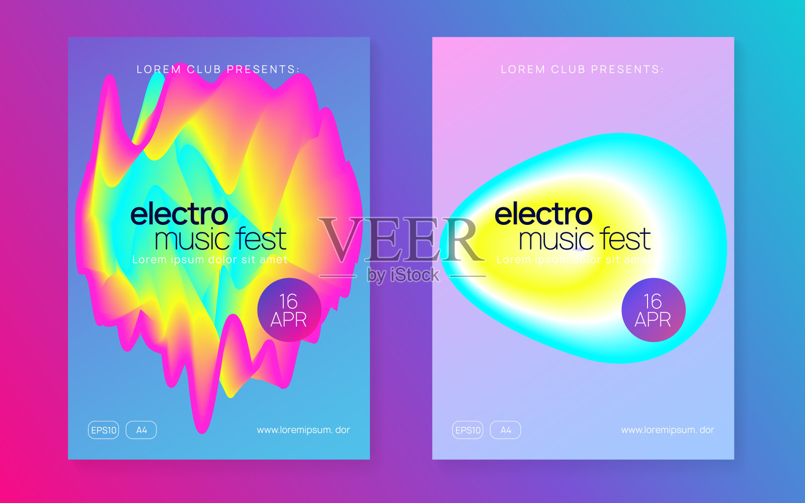 房子的事件。波浪效果设置。很酷的恍惚的横幅。图形英航插画图片素材