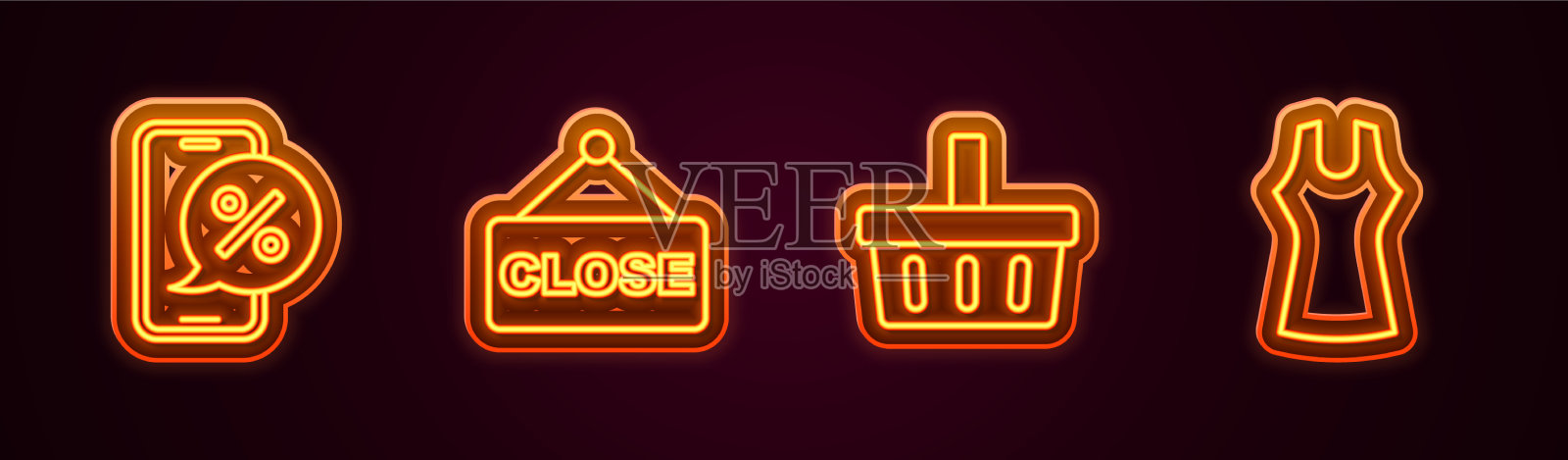 在电话悬挂标志上设置折扣率图标素材