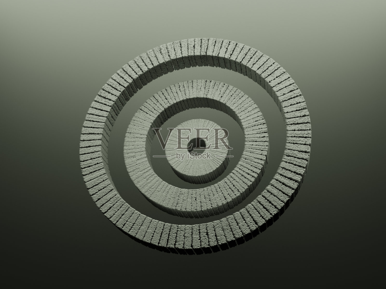 背景上的连锁圆圈，3d插图照片摄影图片