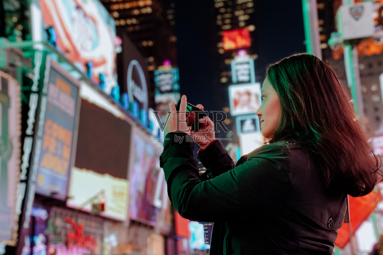 纽约的游客照片摄影图片