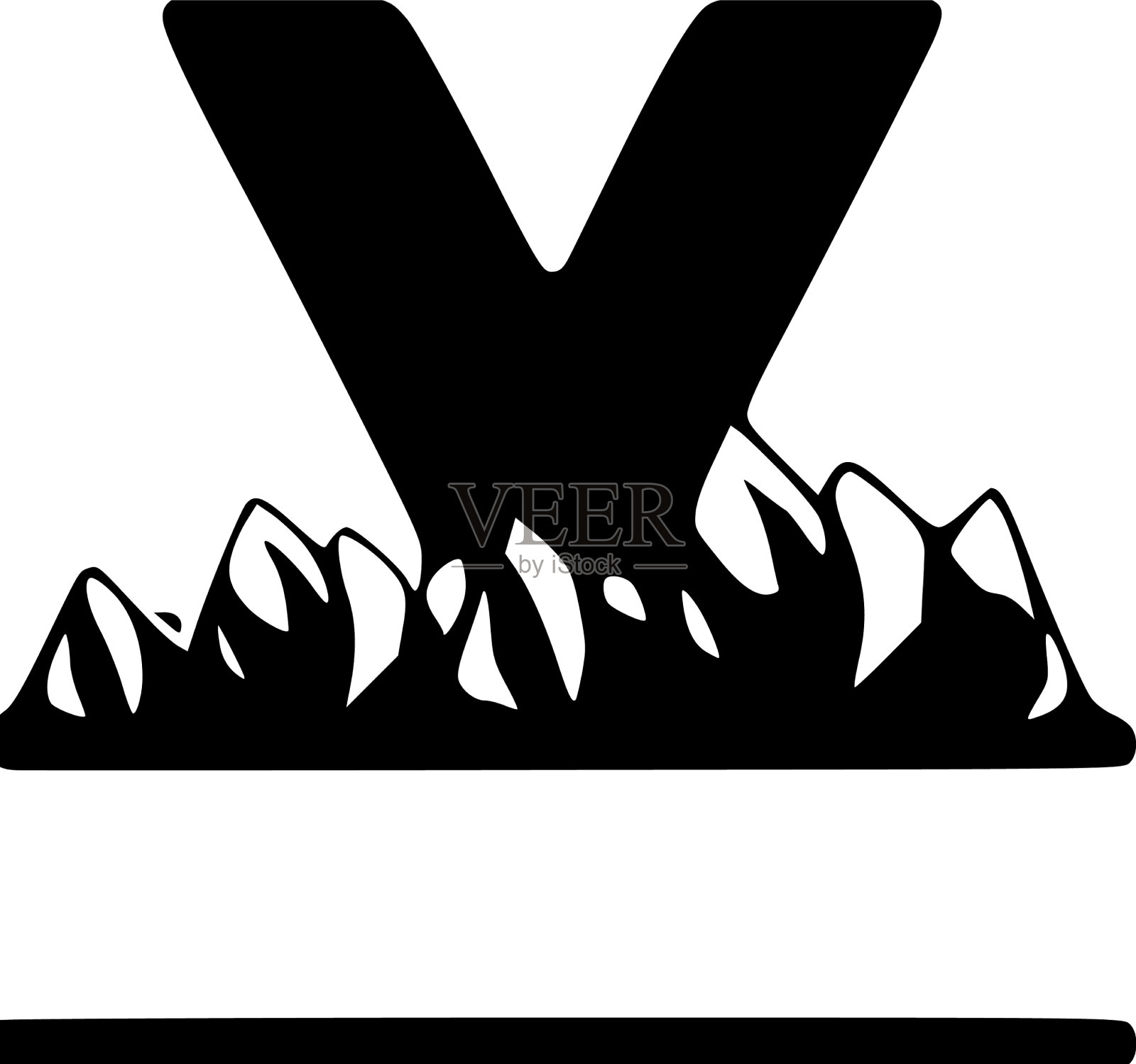 字母y和山个性化的字母组合标志设计元素图片