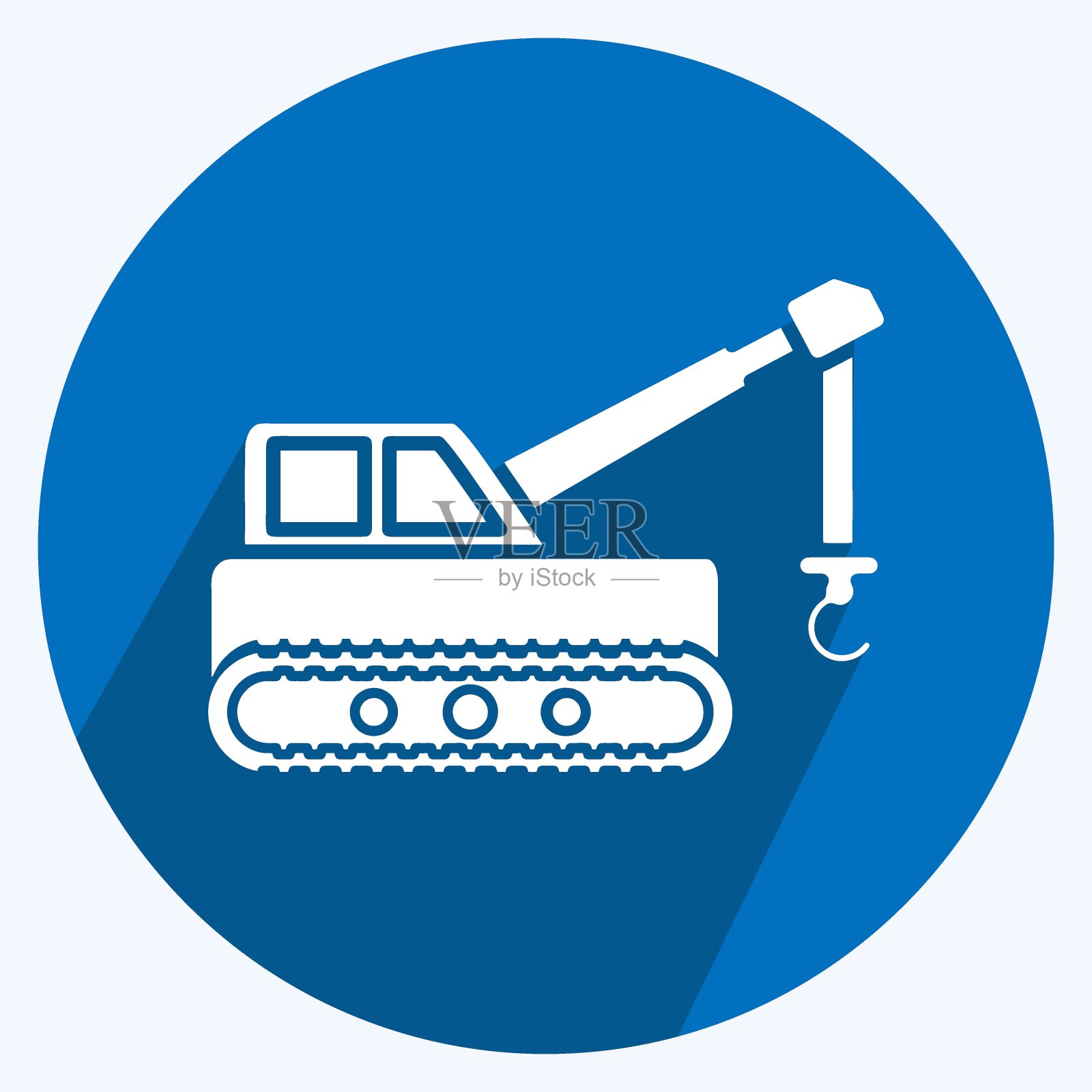 图标升降机。适合教育标志。长长的阴影风格。简单的设计可编辑。设计模板向量。简单的说明插画图片素材