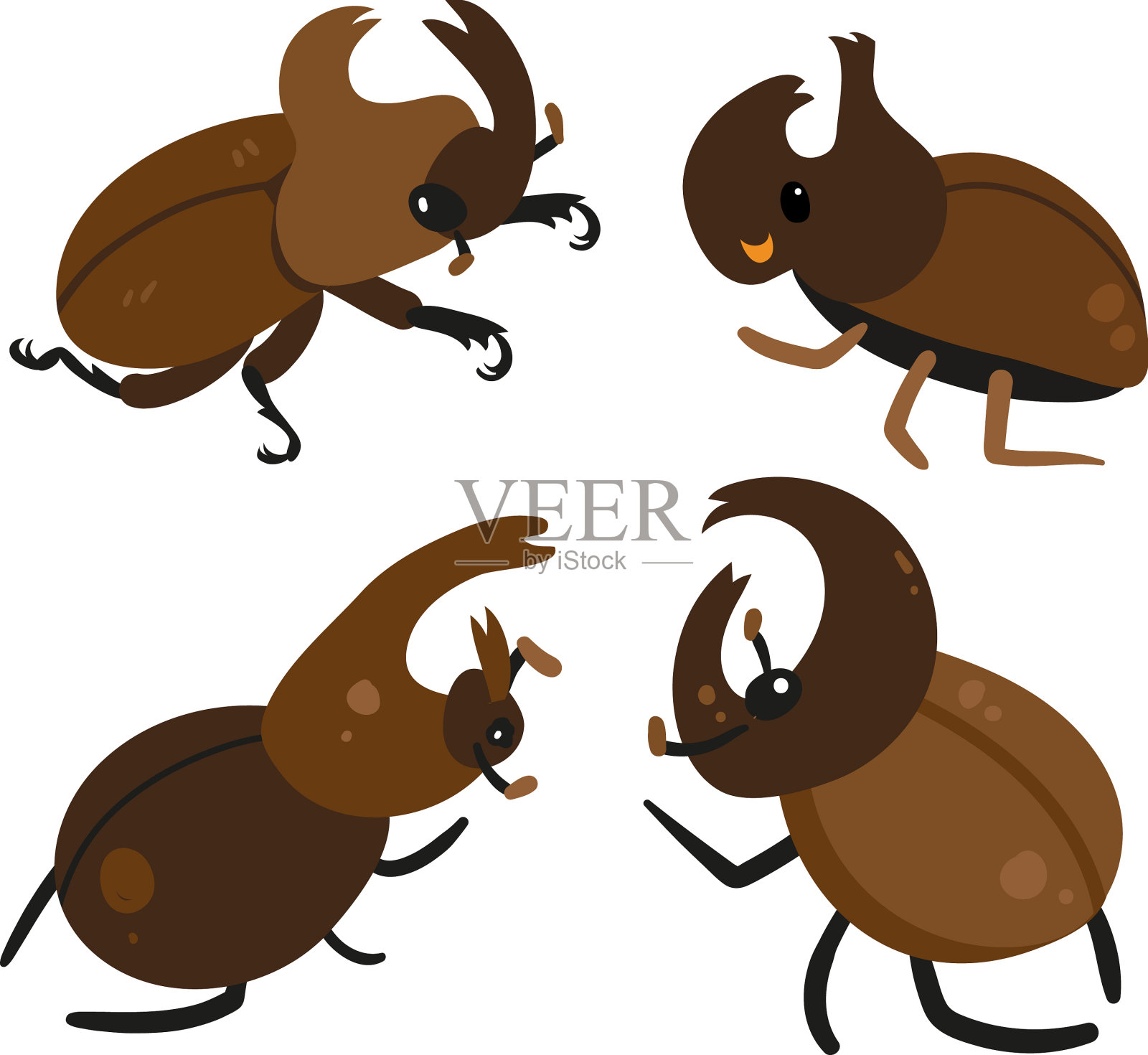 甲虫收集设计插画图片素材