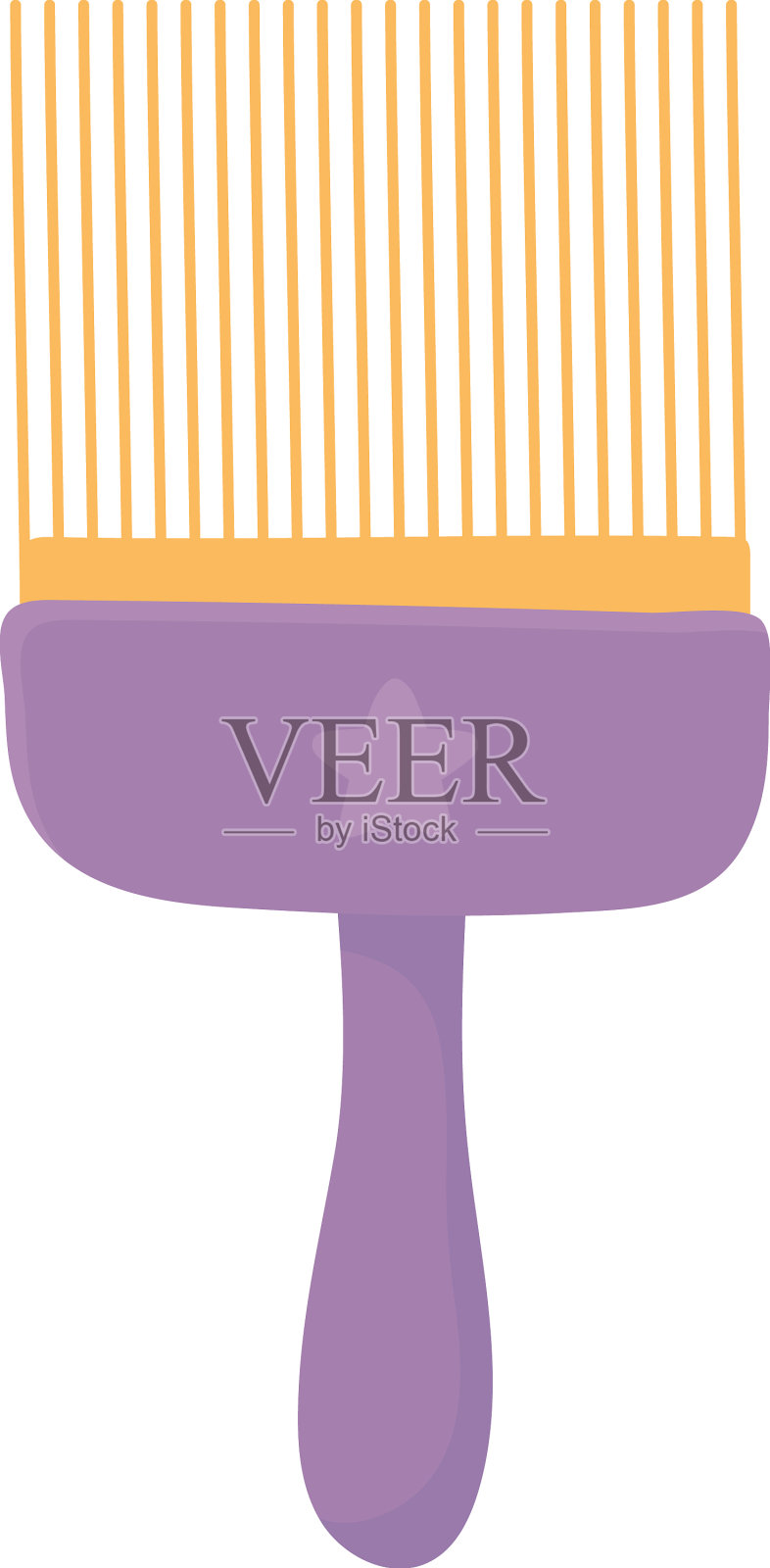 塑料梳子配件设计元素图片