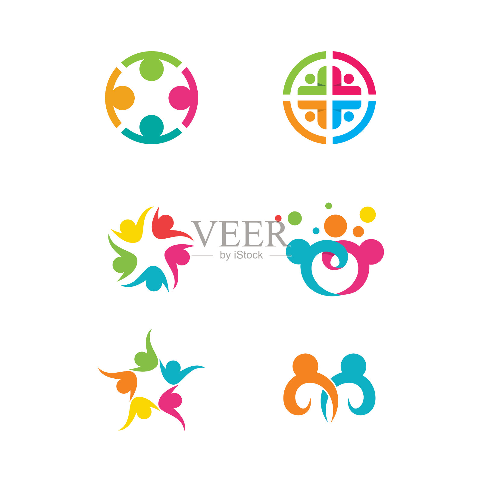 社区网络和社会图标图标素材