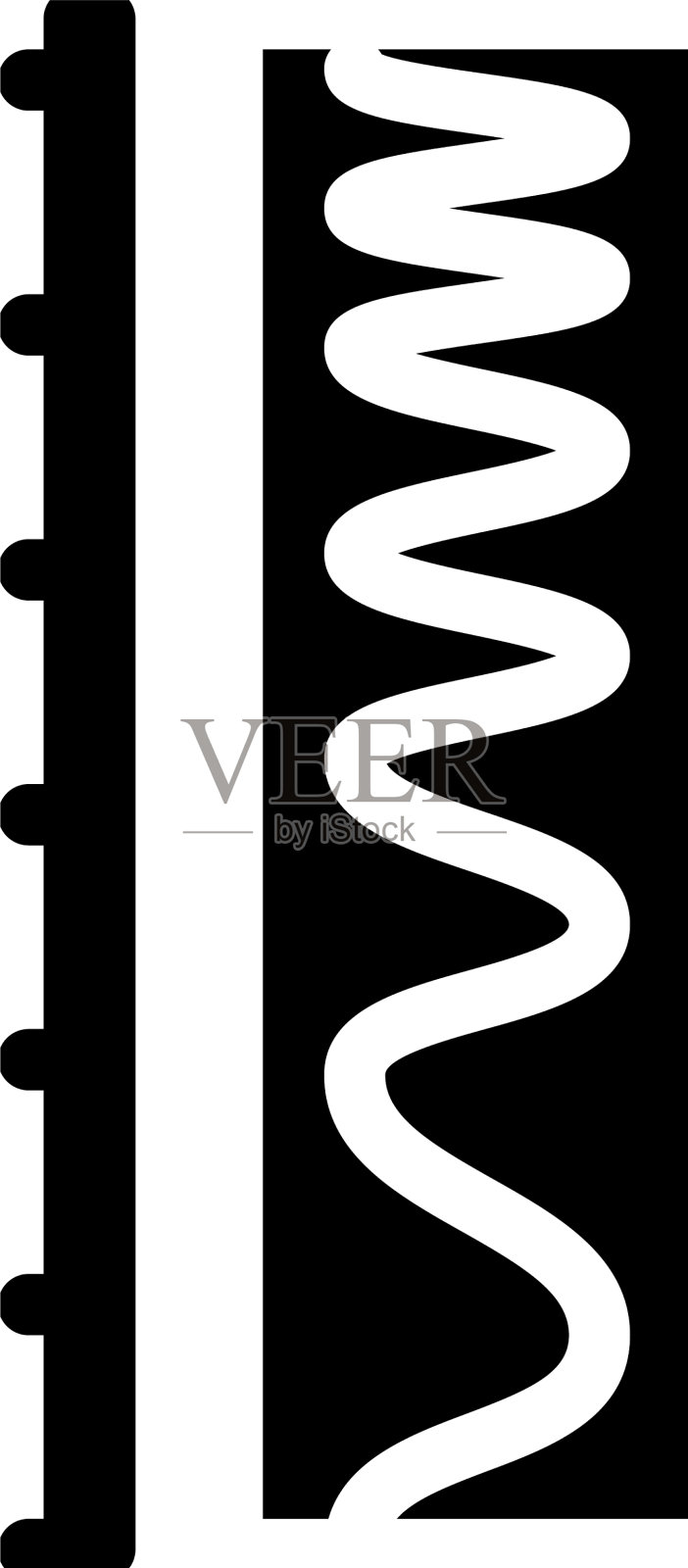 缩放电磁字形图标插画图片素材