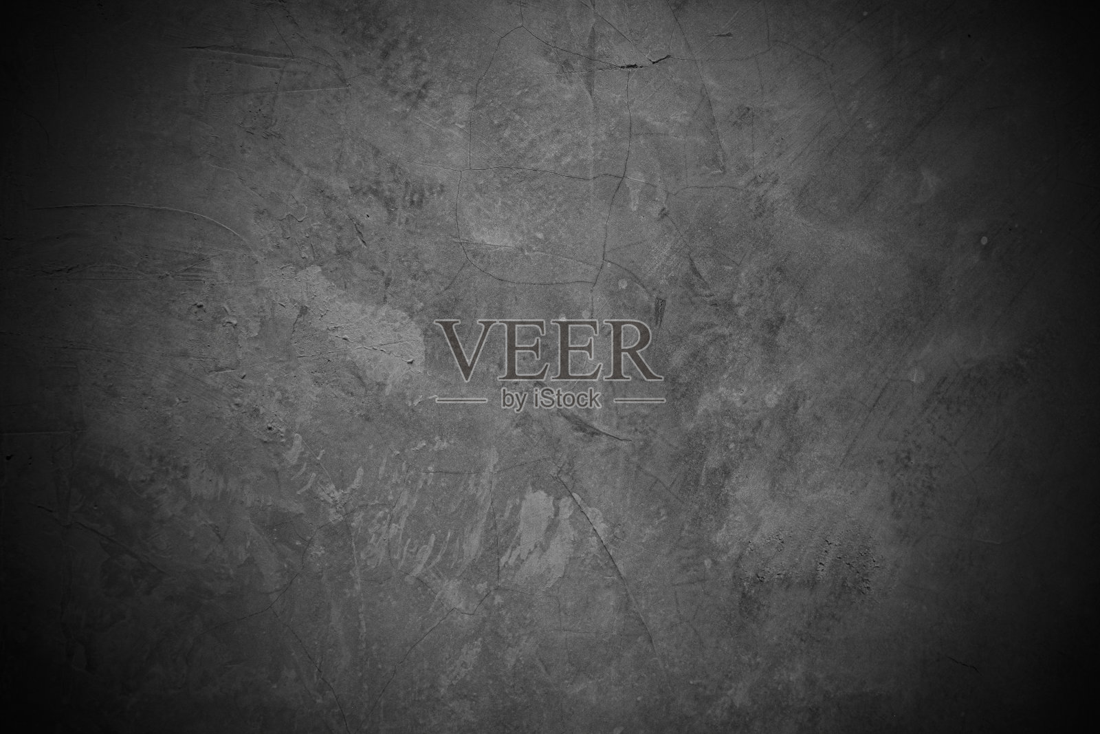 旧墙纹理水泥深黑灰背景抽象灰色彩设计是浅色与白色渐变背景。照片摄影图片