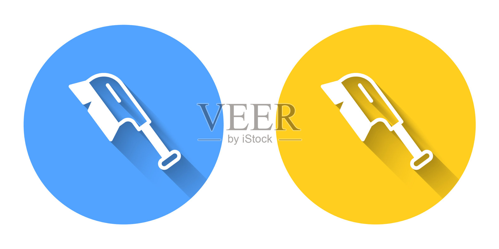 白色刷用于清洗图标与长隔离图标素材