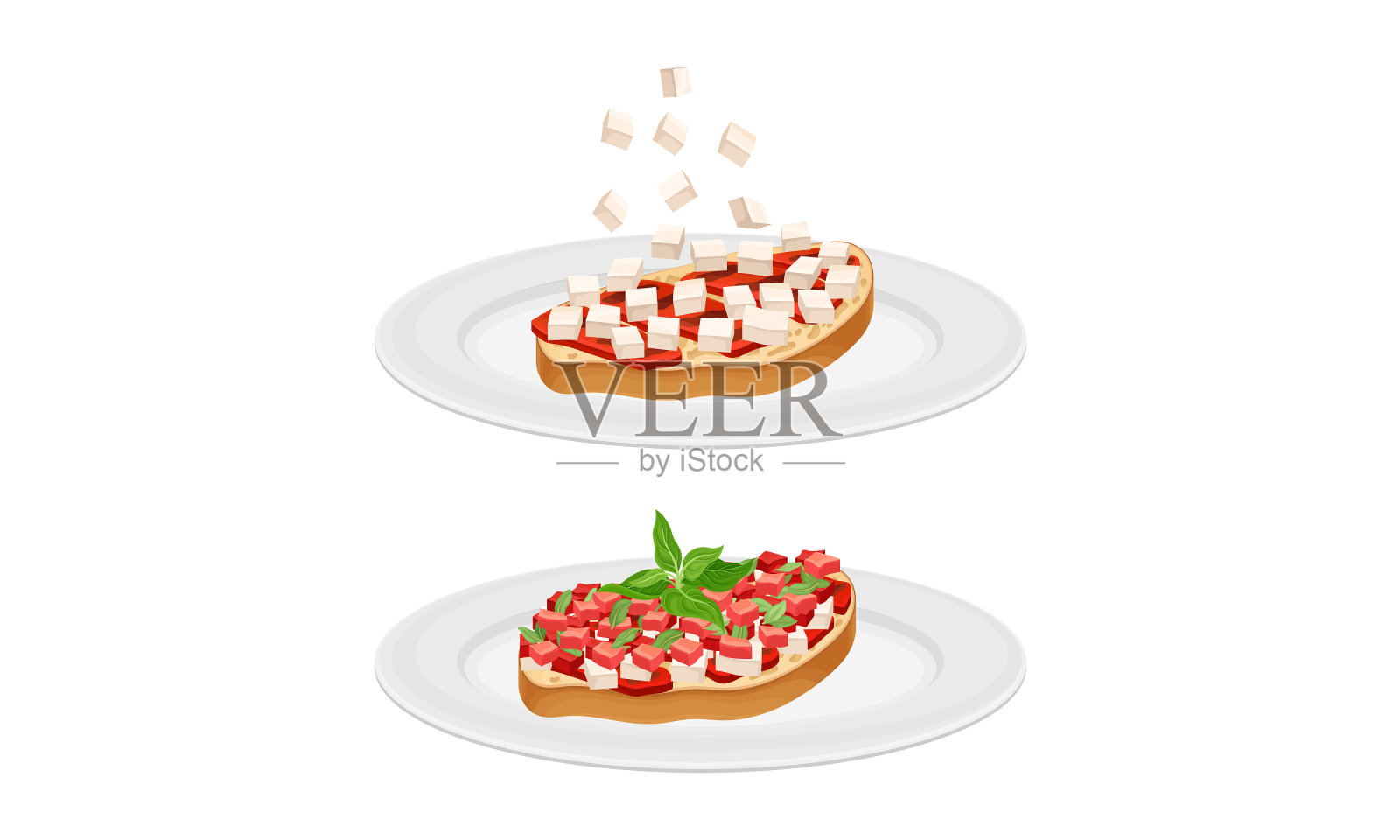 意式烤面包烹饪用烤面包片设计元素图片