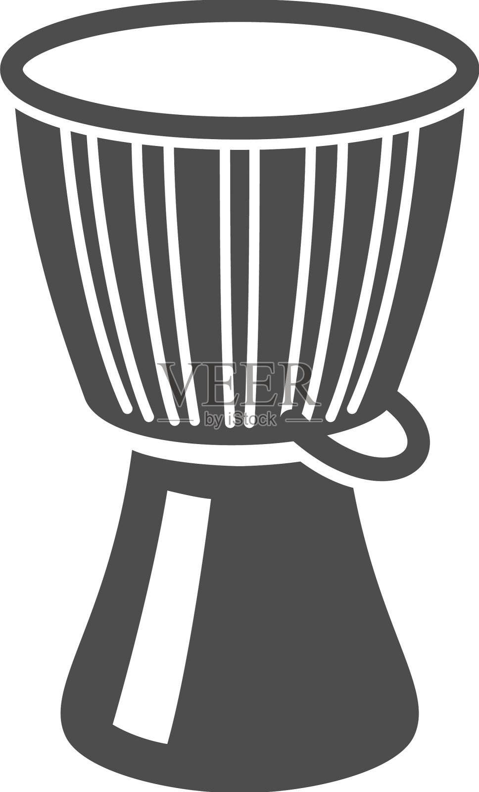 单色简单的djembe图标设计元素图片
