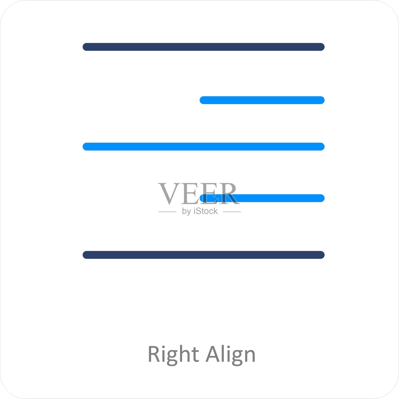 右对齐插画图片素材