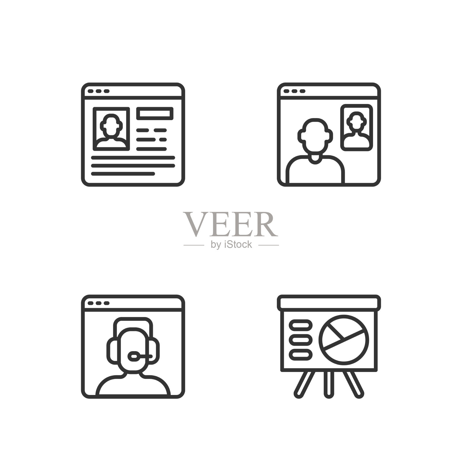 24小时用图形电话设置线路板图标素材