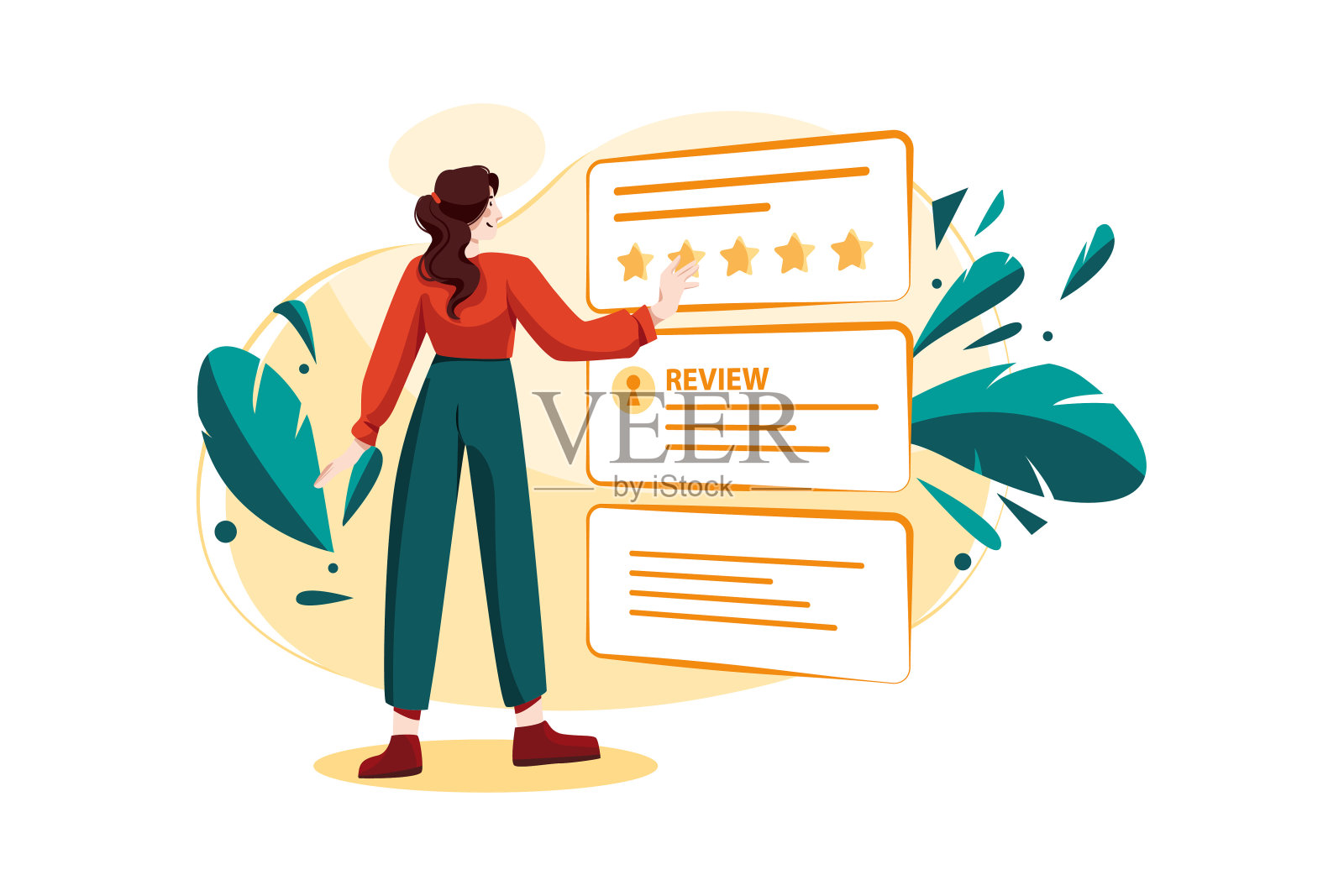 客户忠诚插图客户忠诚概念。平面插图孤立在白色背景上插画图片素材