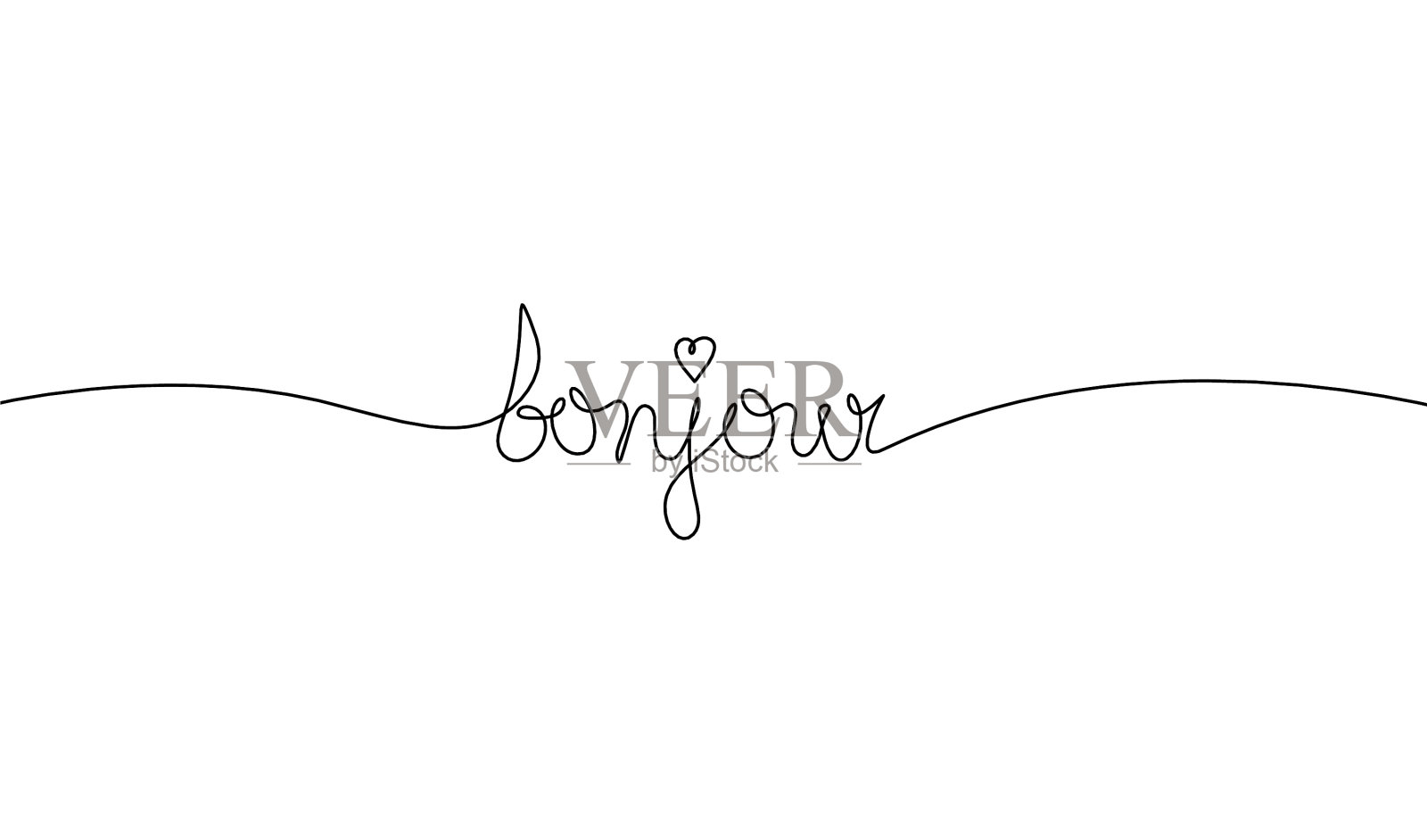 在白色背景上连续画线设计元素图片