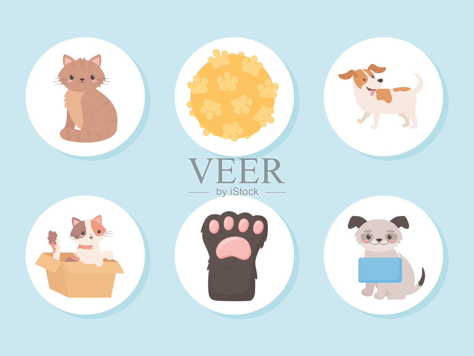 采用动物图标插画图片素材