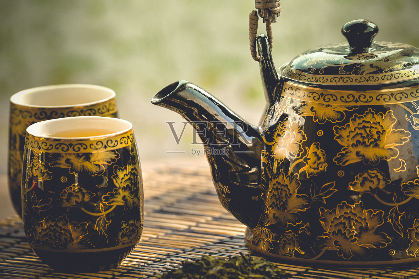 日本茶道气氛柔和照片摄影图片