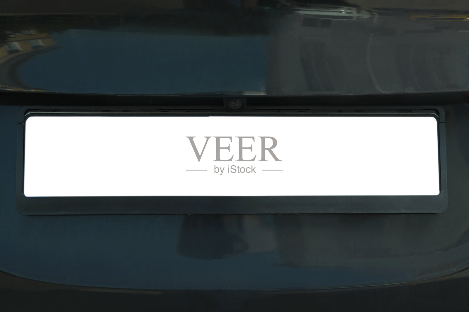 近景现代汽车牌照照片摄影图片