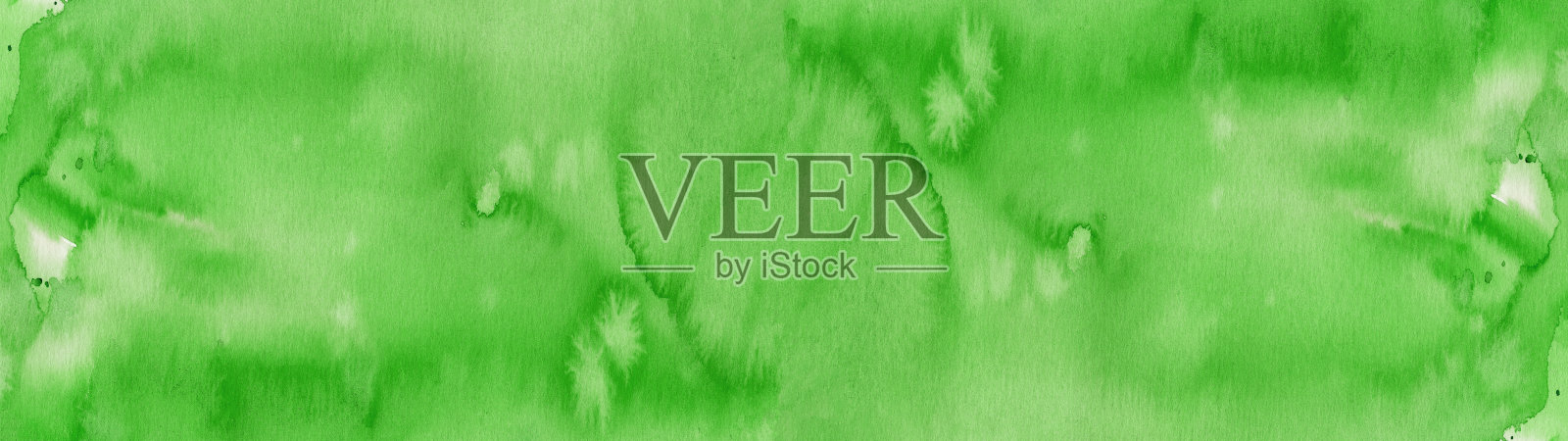 色彩丰富的绿色抽象水彩喷溅画笔纹理插图背景横幅全景，艺术纸设计-创意水彩画，帆布设计，手绘照片摄影图片