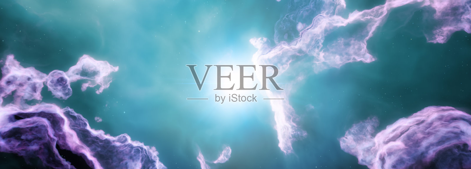 星云星际云全景图。明亮的星星闪闪发光照片摄影图片