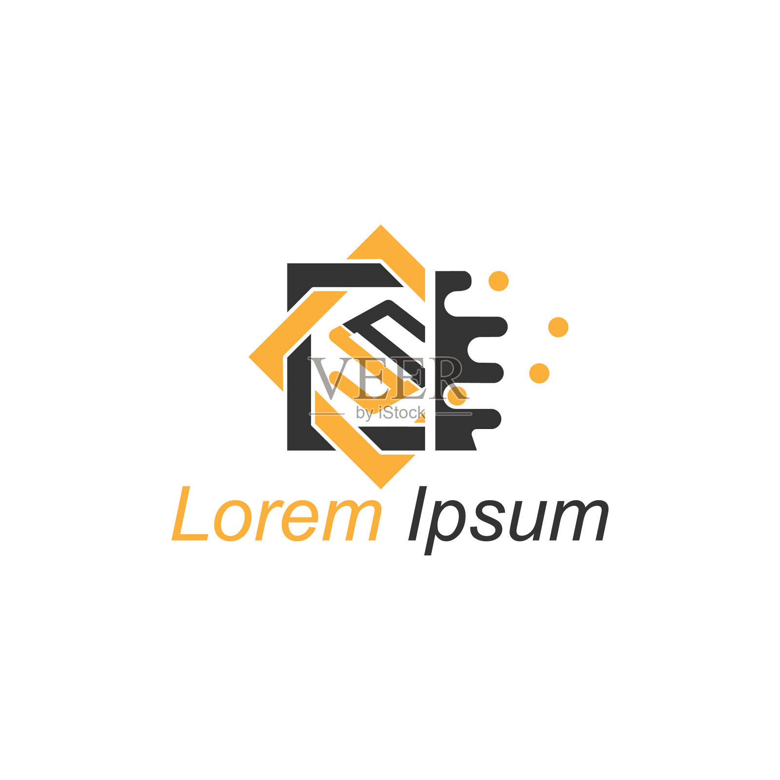 S形矩形方形标志模板设计插画图片素材