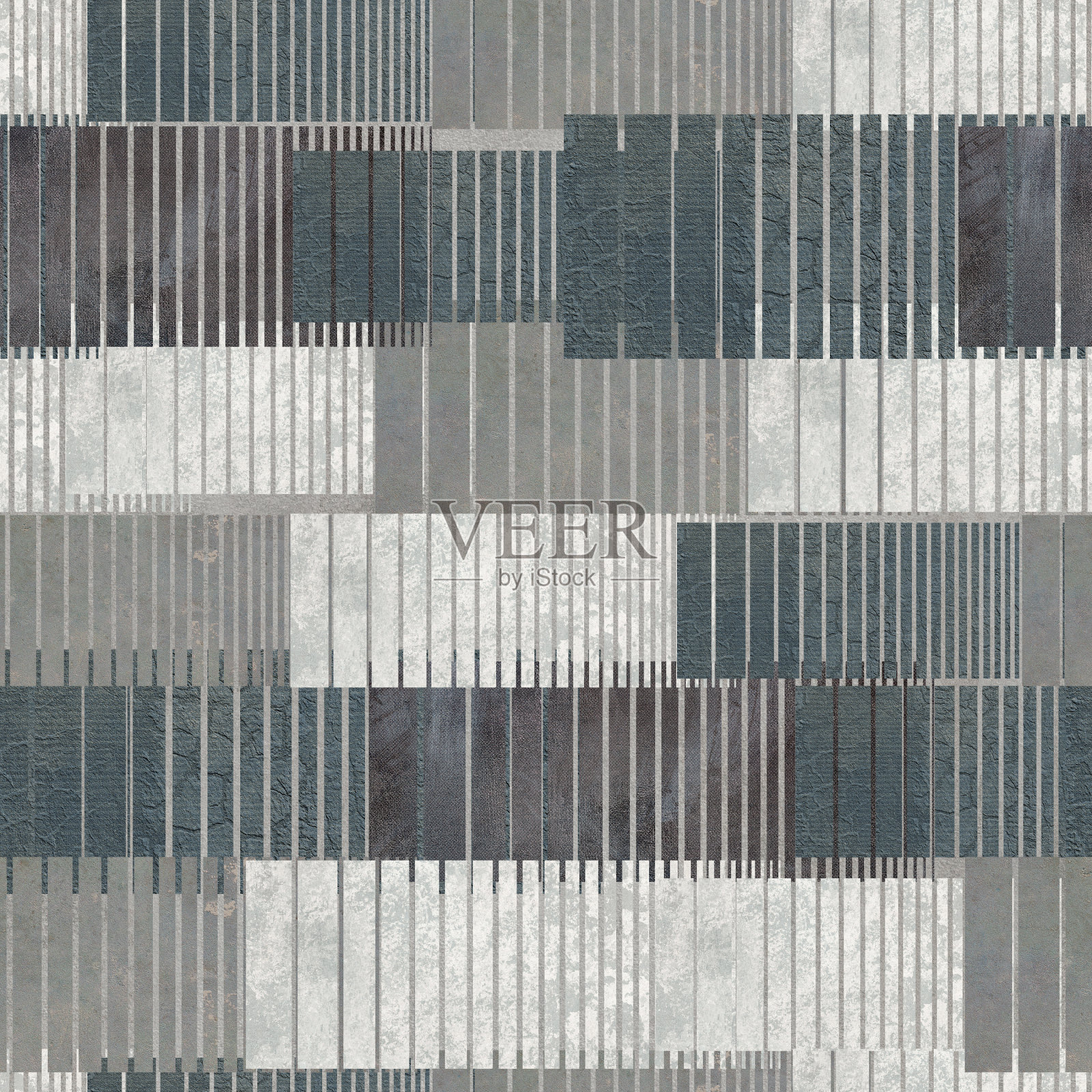 条纹图案的垃圾背景，石膏无缝纹理，墙模板，3d插图照片摄影图片