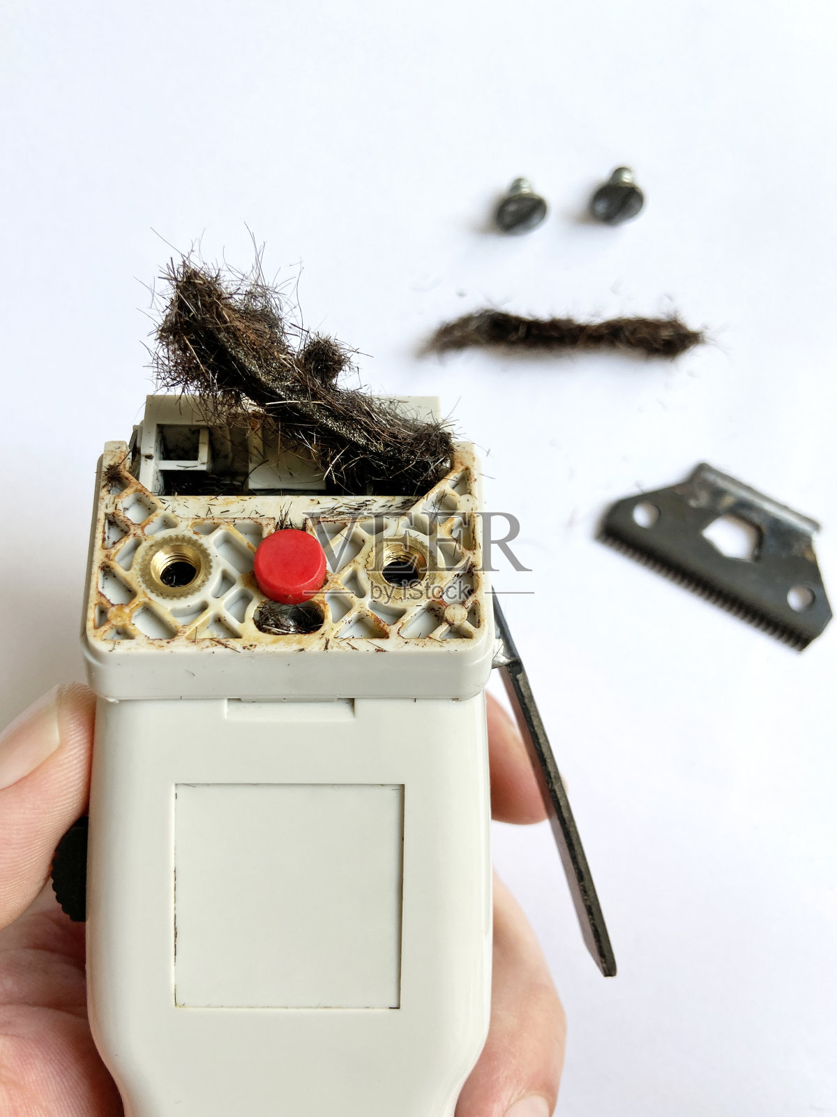 电动剃须刀清洁照片摄影图片